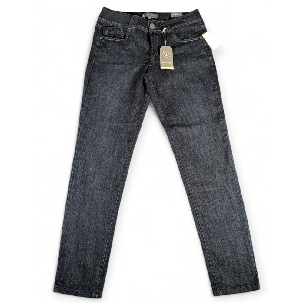 Wit & Wisdom Ab Solution Jegging Jeans Women Size 8 Indigo Stretch Denim NWT